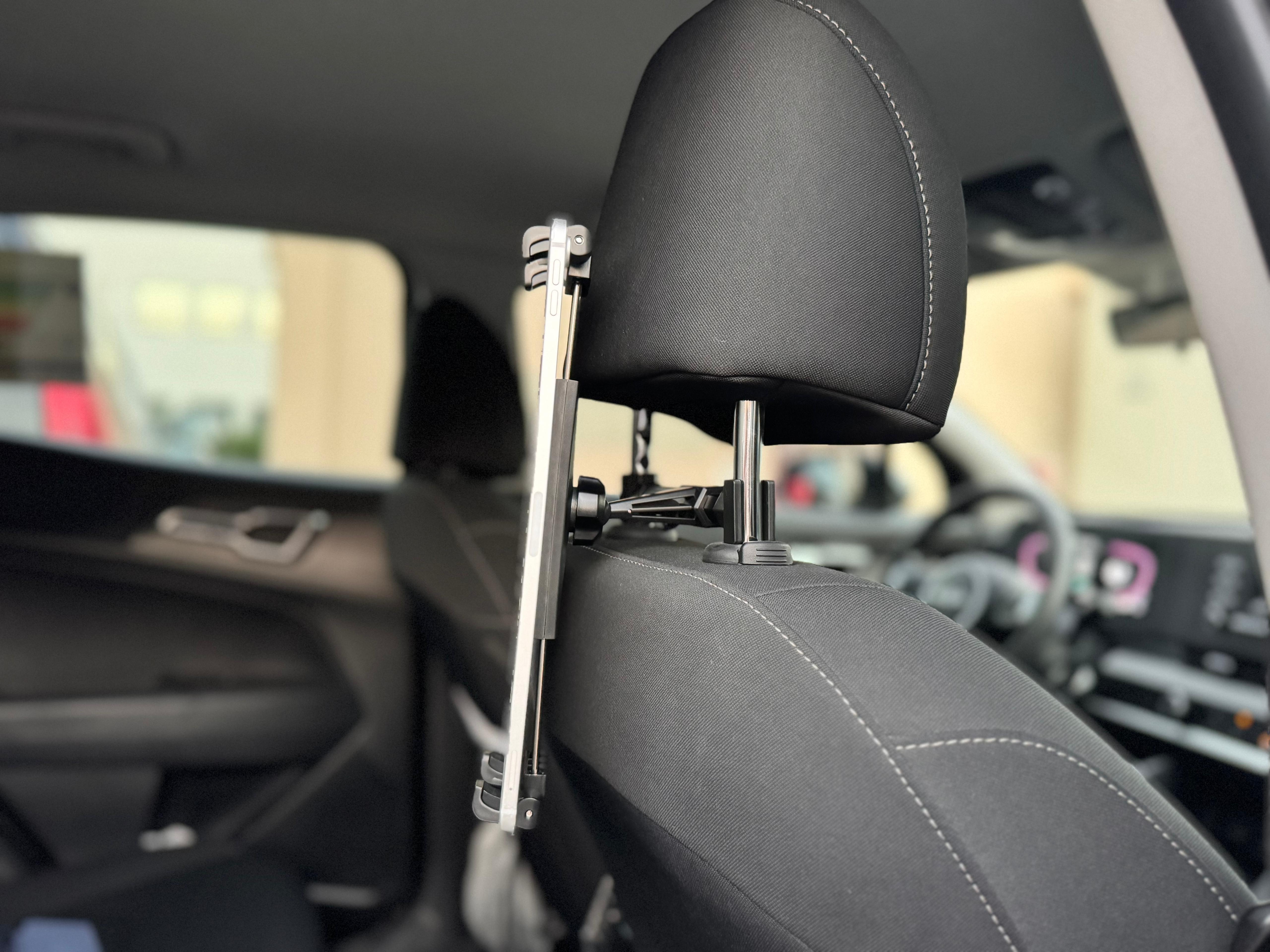 Magdrive Titan حامل تابلت وهاتف لمسند رأس مقعد السيارة من ليزل قابل للدوران 360 درجة Magdrive Titan حامل تابلت وهاتف لمسند رأس مقعد السيارة من ليزل قابل للدوران 360 درجة
